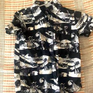 Nightmare before Christmas button up